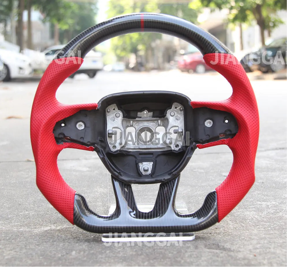 Performance (LCD) display Steering Wheel For (Dodge) (Challenger/Charger) (2015-2018)(carbon fiber)
